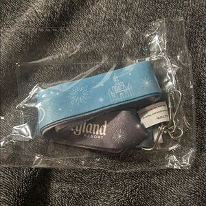 Elegant Blue and Gray Lanyard